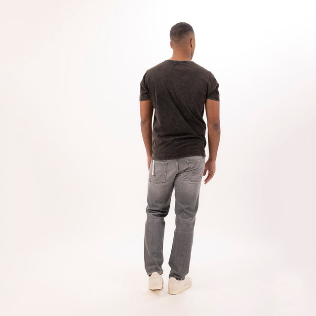 MAN'S CREWNECK "VENICE 99" SHORT SLEEVE T-SHIRT - VINTAGE JERSEY - ACID DYED - Bowery NYC