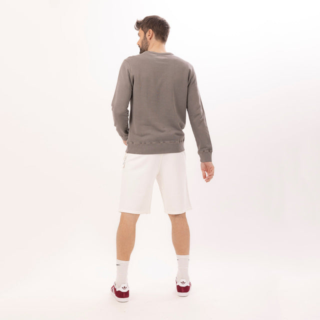 MAN'S ESSENTIAL CREWNECK COMBED FLEECE - GARMENT DYED - Bowery NYC