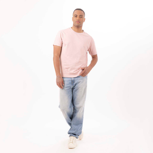 CREW NECK S/S LIGHT SWEAT - RELAXED FIT - Bowery NYC