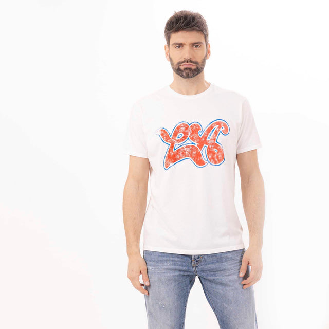 MAN'S "LA" CREWNECK SHORT SLEEVE T-SHIRT - VINTAGE JERSEY