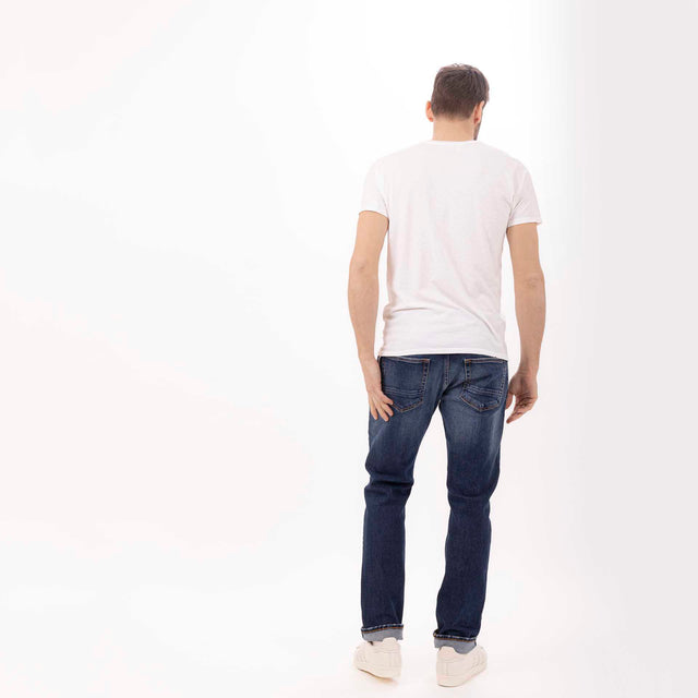 MAN'S "ALFRED'S" CREWNECK SHORT SLEEVE T-SHIRT - SLUB JERSEY