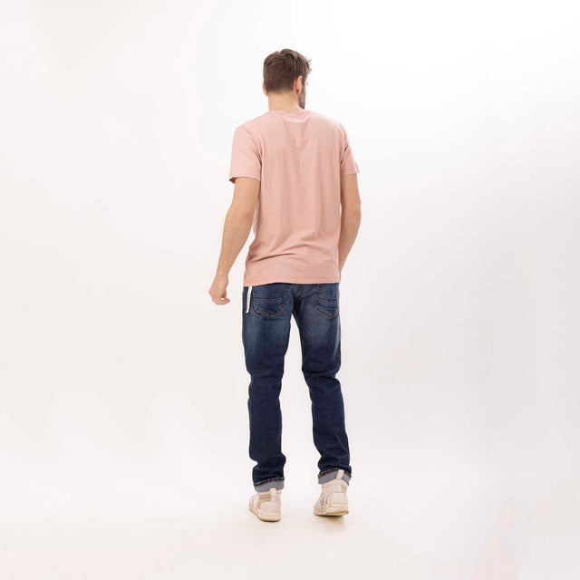 MAN'S ESSENTIAL CREWNECK SHORT SLEEVE T-SHIRT - SLUB JERSEY - Bowery NYC
