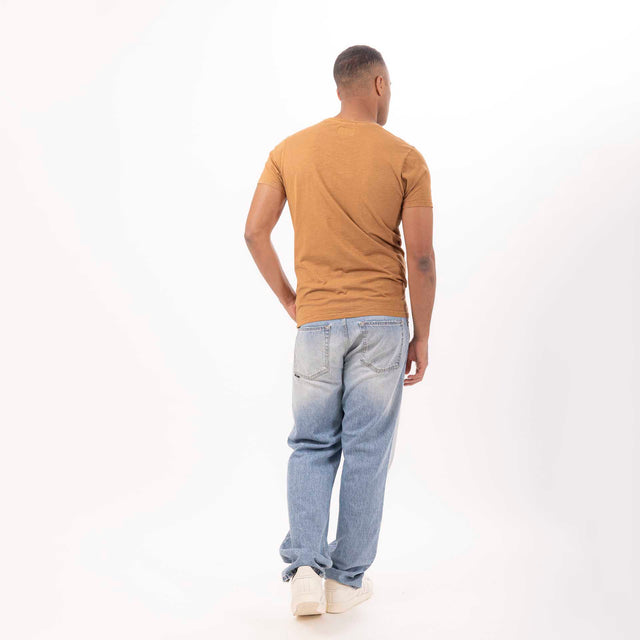 MAN'S ESSENTIAL CREWNECK SHORT SLEEVE T-SHIRT - SLUB JERSEY - Bowery NYC