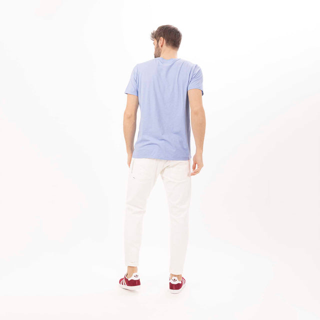 MAN'S ESSENTIAL CREWNECK SHORT SLEEVE T-SHIRT - SLUB JERSEY - Bowery NYC