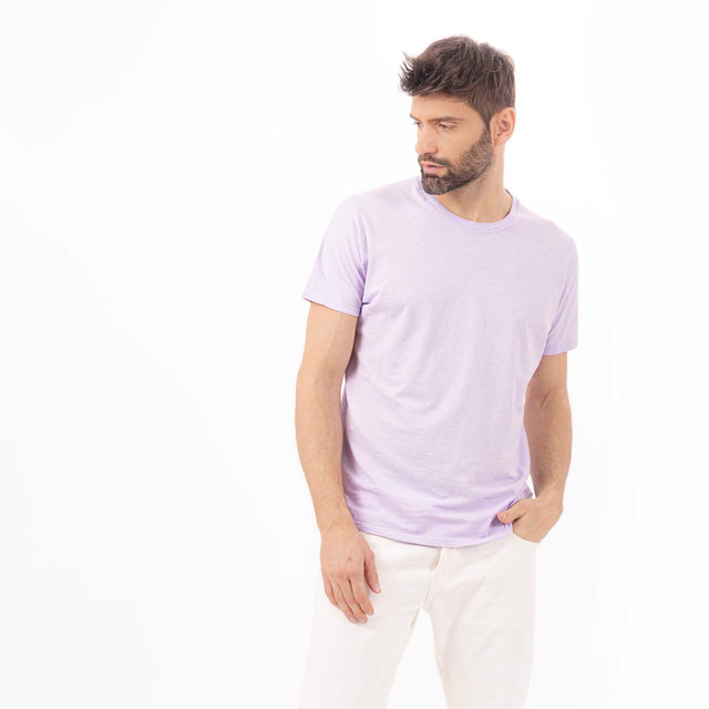 MAN'S ESSENTIAL CREWNECK SHORT SLEEVE T-SHIRT - SLUB JERSEY - Bowery NYC