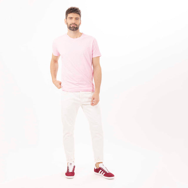 MAN'S ESSENTIAL CREWNECK SHORT SLEEVE T-SHIRT - SLUB JERSEY - Bowery NYC