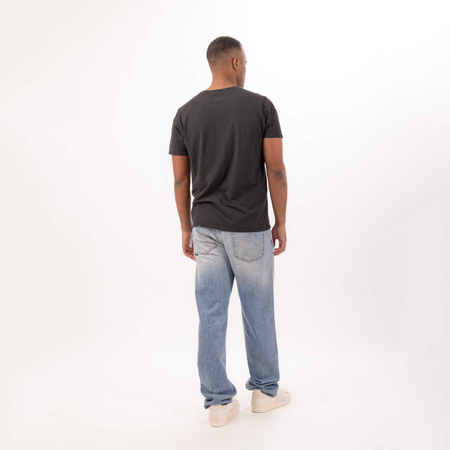 MAN'S ESSENTIAL CREWNECK SHORT SLEEVE T-SHIRT - SLUB JERSEY - Bowery NYC