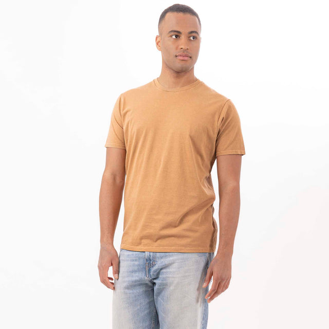 MAN'S ESSENTIAL CREWNECK SHORT SLEEVE T-SHIRT - VINTAGE JERSEY - Bowery NYC