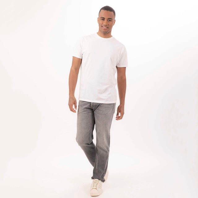 MAN'S ESSENTIAL CREWNECK SHORT SLEEVE T-SHIRT - VINTAGE JERSEY - Bowery NYC