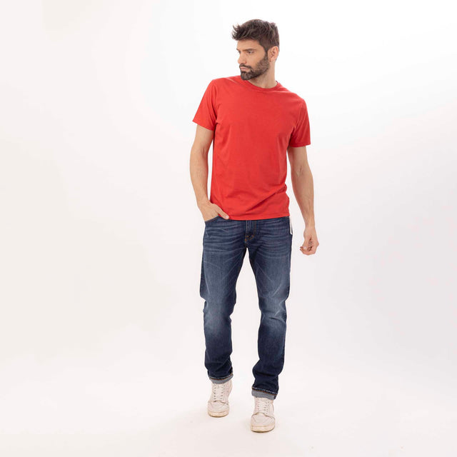 MAN'S ESSENTIAL CREWNECK SHORT SLEEVE T-SHIRT - VINTAGE JERSEY - Bowery NYC