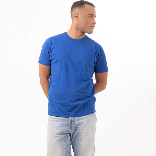 MAN'S ESSENTIAL CREWNECK SHORT SLEEVE T-SHIRT - VINTAGE JERSEY - Bowery NYC