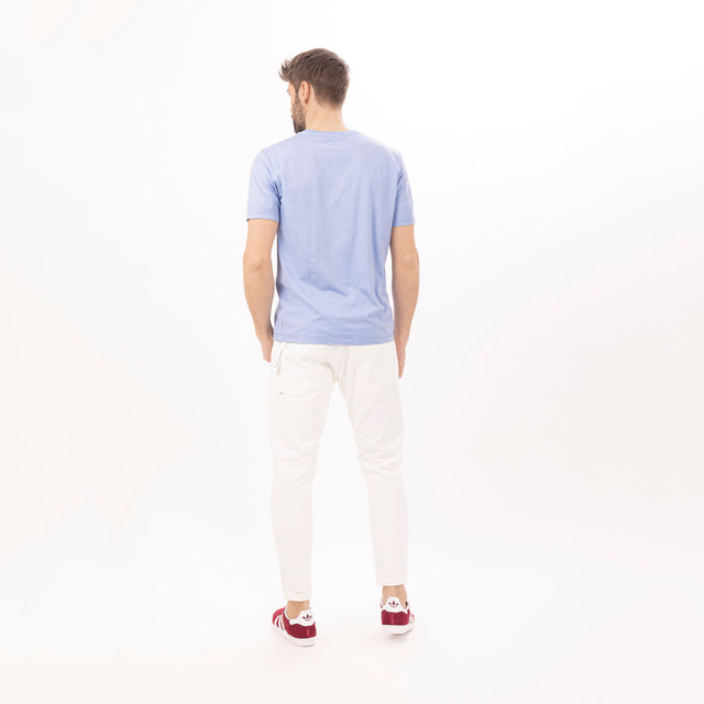 MAN'S ESSENTIAL CREWNECK SHORT SLEEVE T-SHIRT - MAKO JERSEY - Bowery NYC