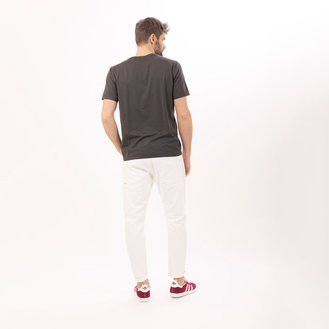 MAN'S ESSENTIAL CREWNECK SHORT SLEEVE T-SHIRT - MAKO JERSEY - Bowery NYC
