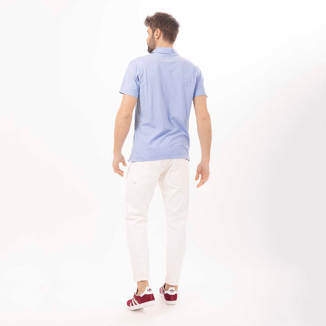 MAN'S ESSENTIAL SHORT SLEEVE POLO - SLUB JERSEY - Bowery NYC