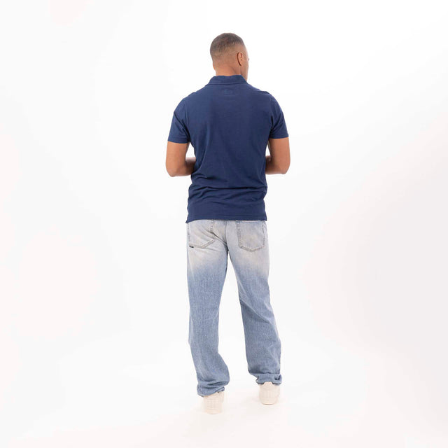MAN'S ESSENTIAL SHORT SLEEVE POLO - SLUB JERSEY - Bowery NYC
