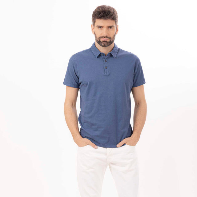 MAN'S ESSENTIAL SHORT SLEEVE POLO - SLUB JERSEY - Bowery NYC