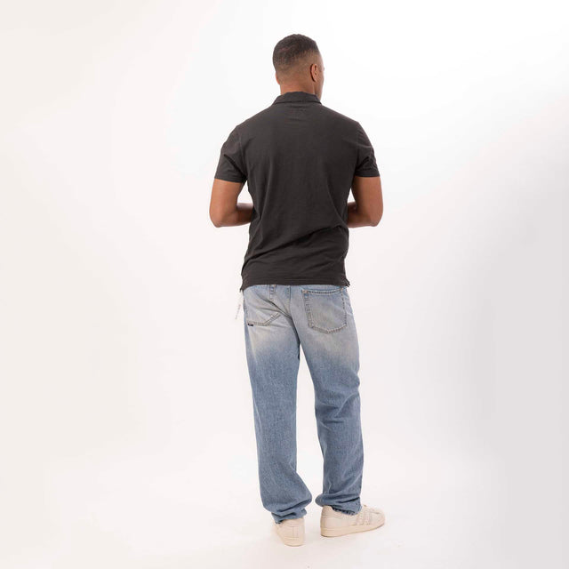 MAN'S ESSENTIAL SHORT SLEEVE POLO - SLUB JERSEY - Bowery NYC