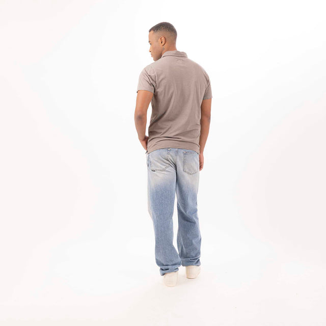 MAN'S ESSENTIAL SHORT SLEEVE POLO - SLUB JERSEY - Bowery NYC