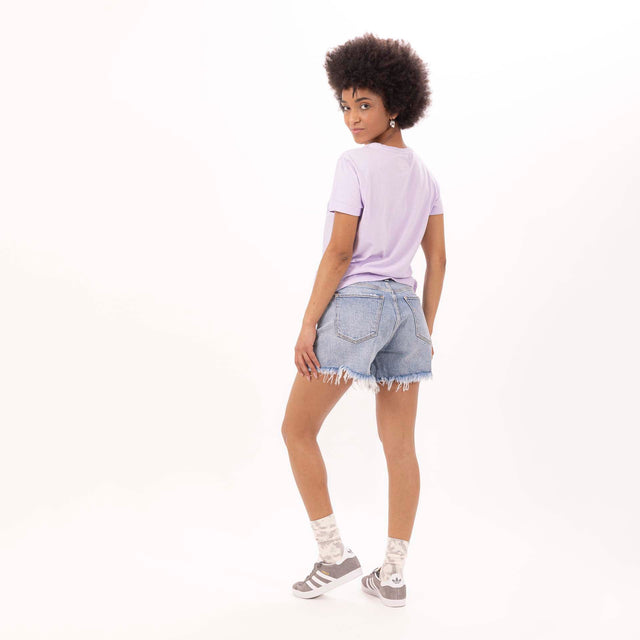 WOMEN'S "HOLIDAYS JUICE" CREWNECK SLIM FIT T-SHIRT - VINTAGE JERSEY