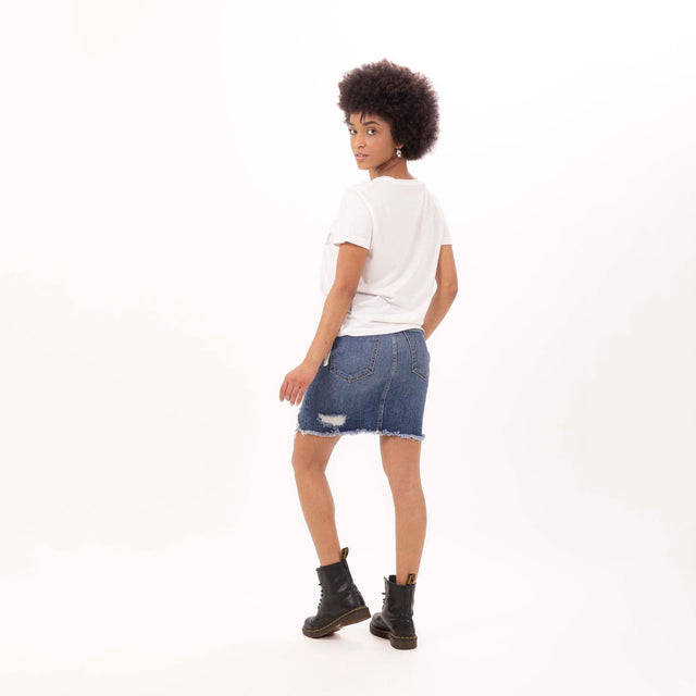 WOMEN'S "HOLIDAYS JUICE" CREWNECK SLIM FIT T-SHIRT - VINTAGE JERSEY