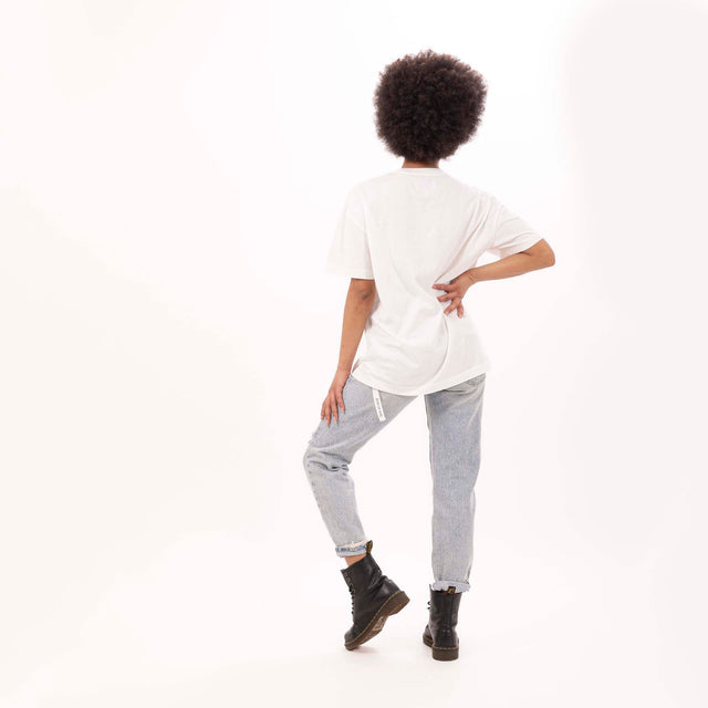 WOMEN'S "THRILLING" CREWNECK BOY FIT T-SHIRT- VINTAGE JERSEY