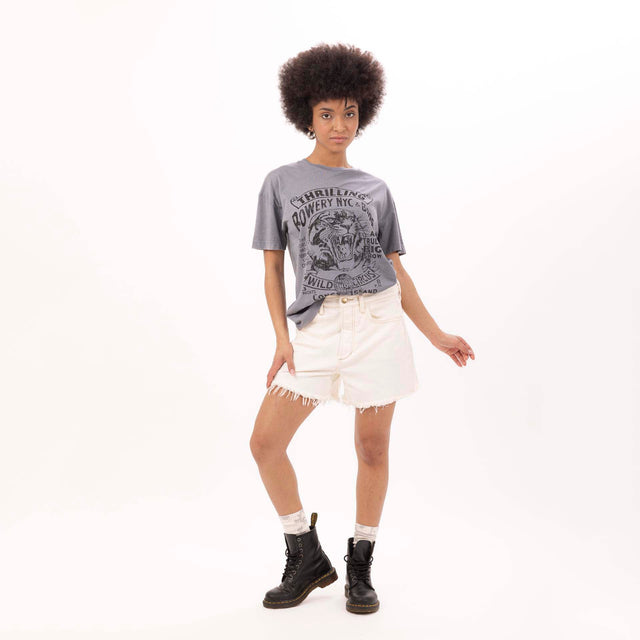 WOMEN'S "THRILLING" CREWNECK BOY FIT T-SHIRT- VINTAGE JERSEY