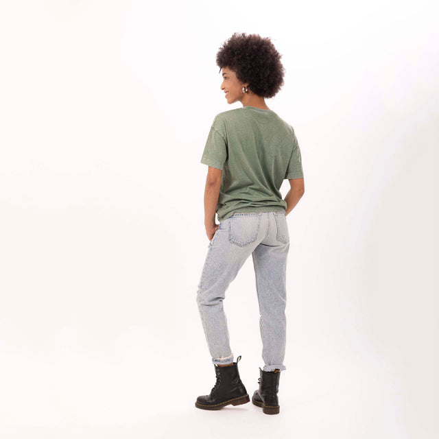 WOMEN'S "NEW YORK" CREWNECK BOY FIT T-SHIRT- VINTAGE JERSEY - Bowery NYC