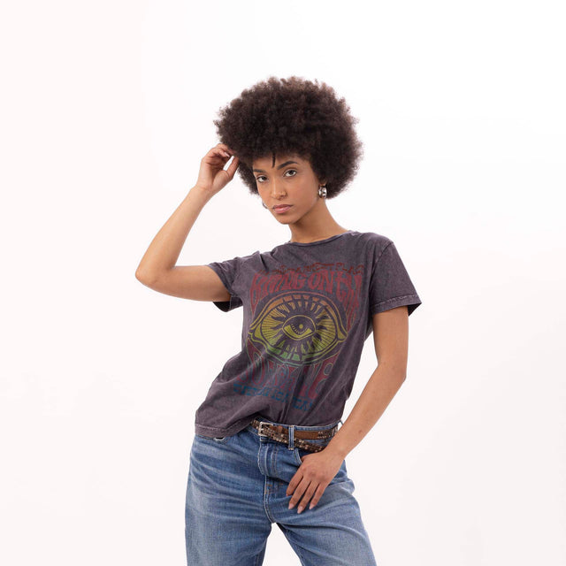 WOMEN'S "BRING ON THE SUNSHINE" CREWNECK SLIM T-SHIRT- VINTAGE JERSEY