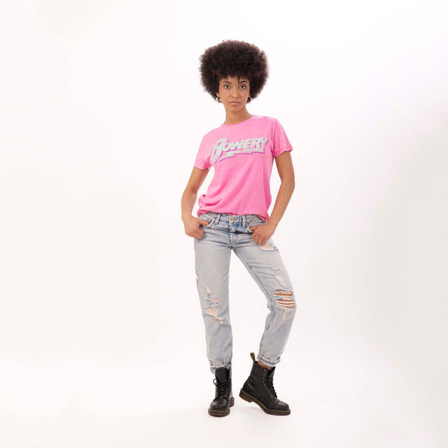 WOMEN'S "BOWERY" CREWNECK SLIM FIT T-SHIRT- VINTAGE JERSEY - Bowery NYC