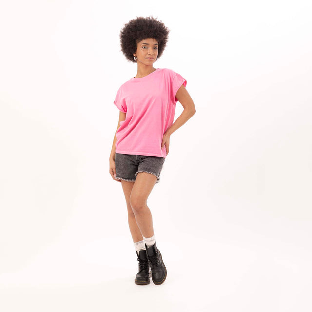 WOMEN'S CREWNECK BOXY T-SHIRT - VINTAGE JERSEY - Bowery NYC