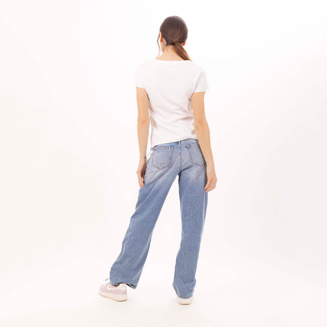 WOMEN'S ESSENTIAL V-NECK S/SLEEVE T-SHIRT - VINTAGE JERSEY