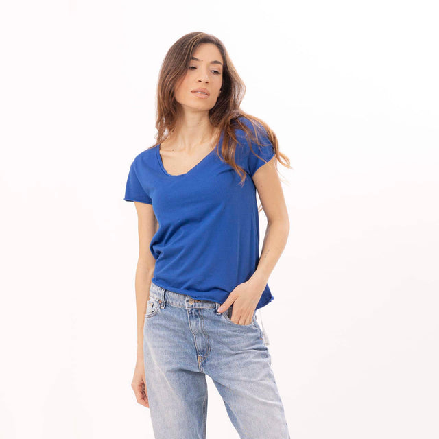 WOMEN'S ESSENTIAL V-NECK S/SLEEVE T-SHIRT - VINTAGE JERSEY