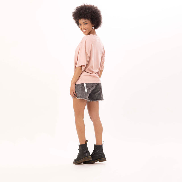 WOMEN'S CREWNECK OVERSIZE T-SHIRT- VINTAGE JERSEY - Bowery NYC