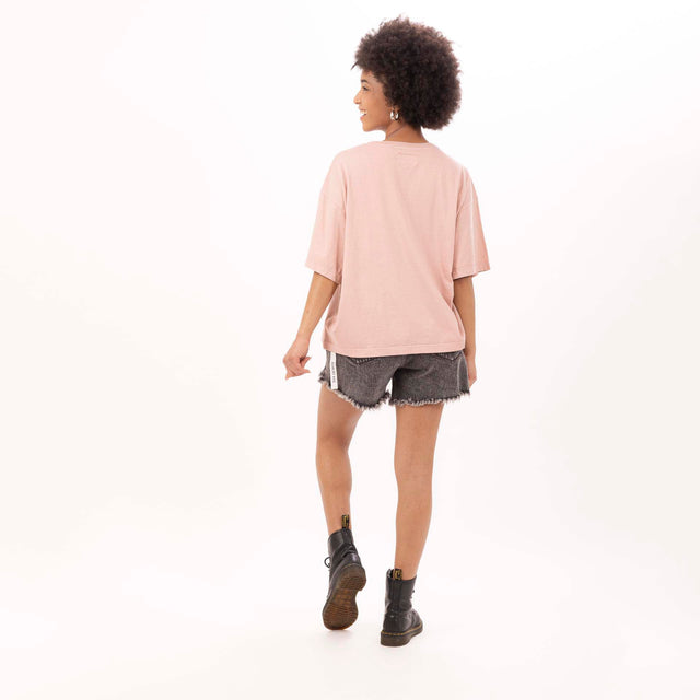WOMEN'S CREWNECK OVERSIZE T-SHIRT- VINTAGE JERSEY - Bowery NYC