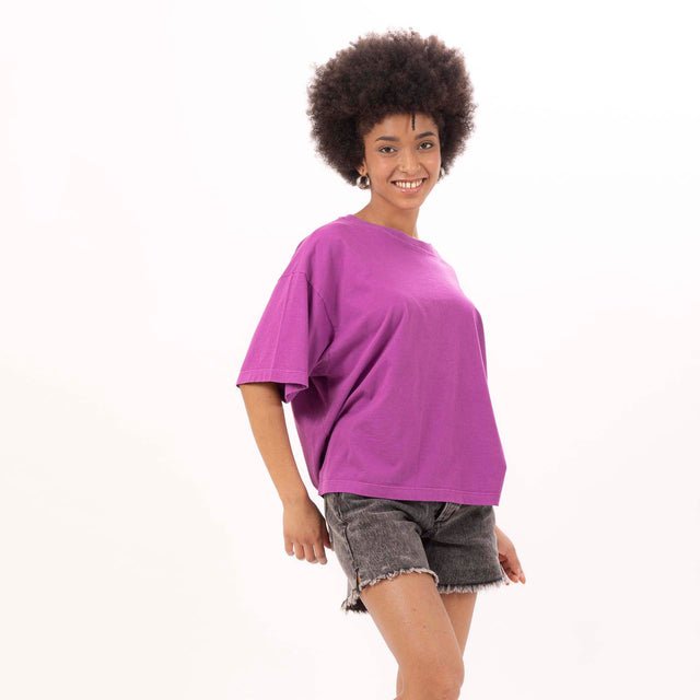 WOMEN'S CREWNECK OVERSIZE T-SHIRT- VINTAGE JERSEY - Bowery NYC