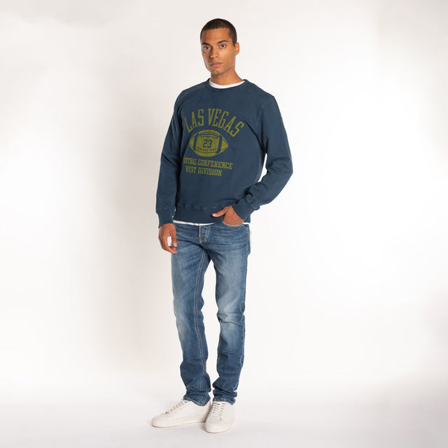 MAN'S "LAS VEGAS" CREWNECK COMBED SWEAT - Bowery NYC