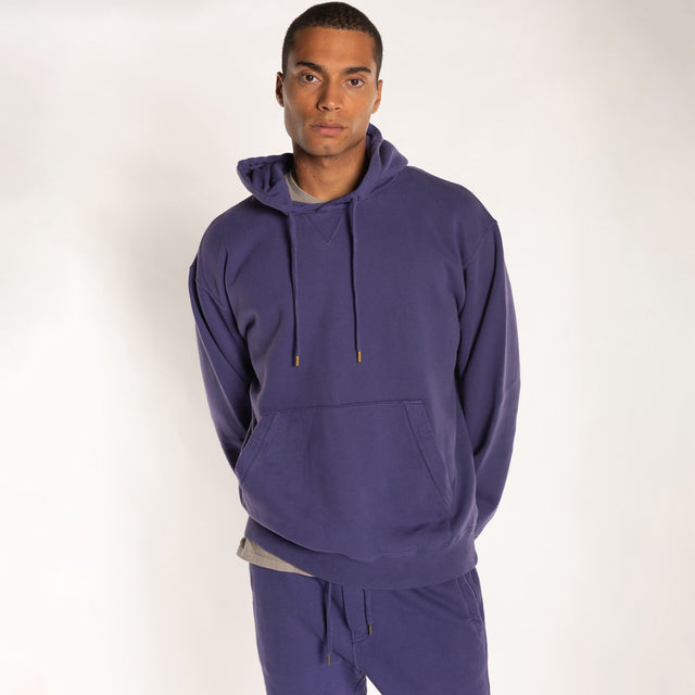 MAN'S ESSENTIAL HOODED SWEATSHIRT - GARMENT DYED - Bowery NYC