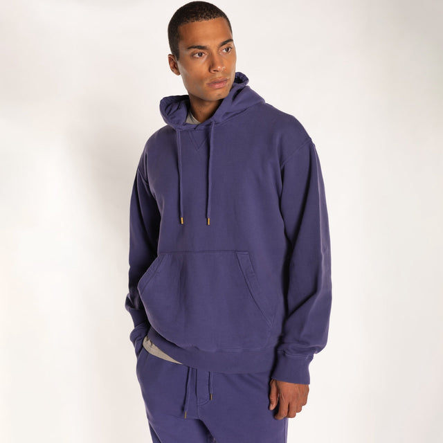MAN'S ESSENTIAL HOODED SWEATSHIRT - GARMENT DYED - Bowery NYC