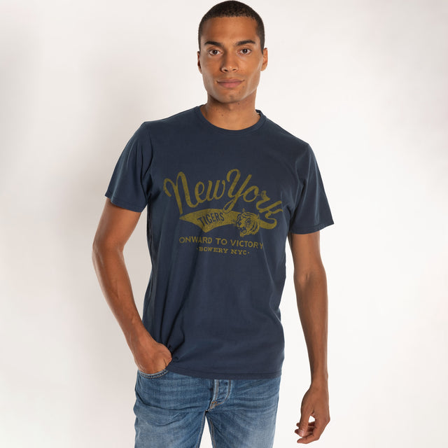 MAN'S "NEW YORK" S/S CREWNECK TSHIRT - VINTAGE JERSEY - Bowery NYC