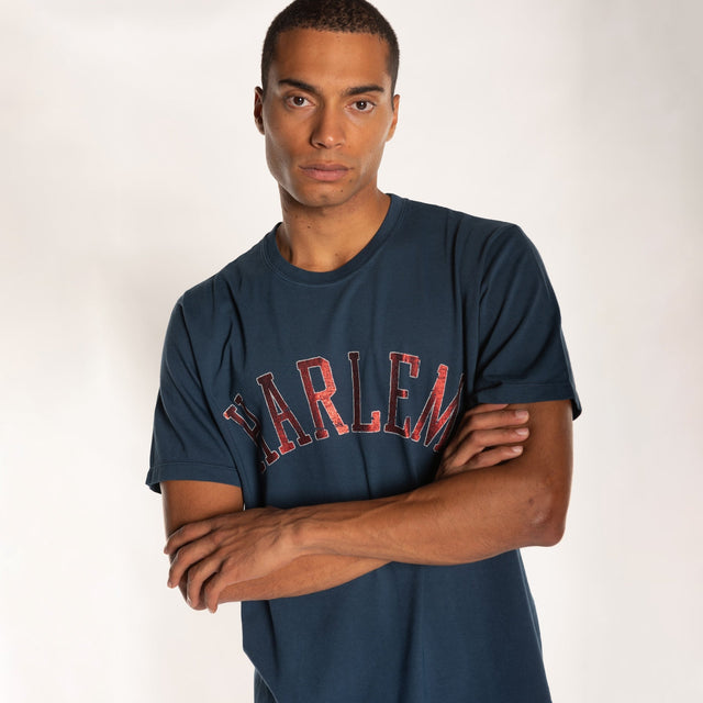 MAN'S "HARLEM" S/S CREWNECK TSHIRT - HEAVY JERSEY - Bowery NYC