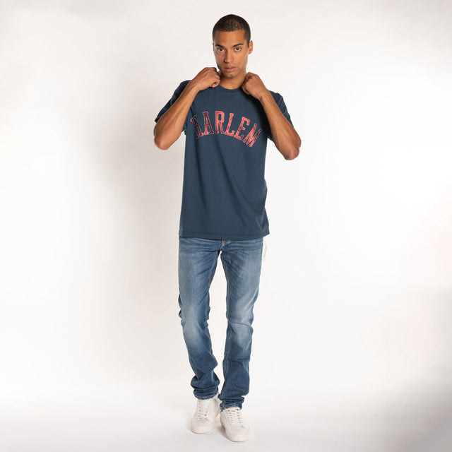 MAN'S "HARLEM" S/S CREWNECK TSHIRT - HEAVY JERSEY - Bowery NYC