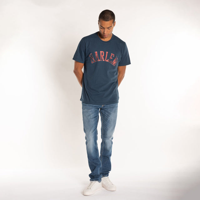 MAN'S "HARLEM" S/S CREWNECK TSHIRT - HEAVY JERSEY - Bowery NYC