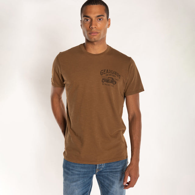 MAN'S "GEARLORDS" S/S CREWNECK TSHIRT - SLUB JERSEY - Bowery NYC