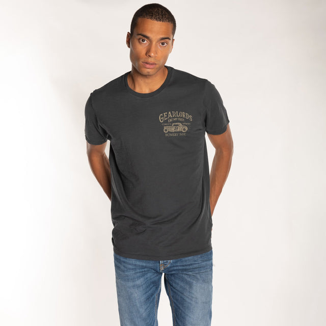 MAN'S "GEARLORDS" S/S CREWNECK TSHIRT - SLUB JERSEY - Bowery NYC