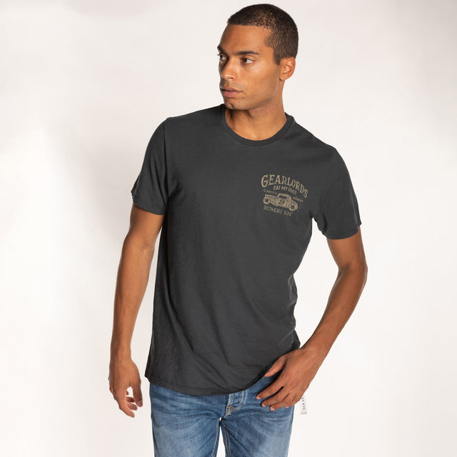 MAN'S "GEARLORDS" S/S CREWNECK TSHIRT - SLUB JERSEY - Bowery NYC