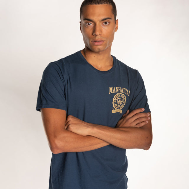 MAN'S "MANHATTAN CUORE" S/S CREWNECK TSHIRT - SLUB JERSEY - Bowery NYC