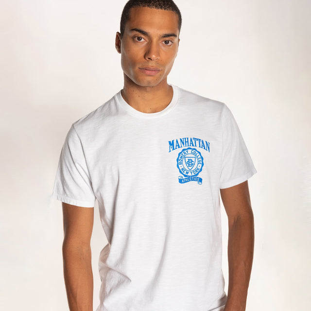 MAN'S "MANHATTAN CUORE" S/S CREWNECK TSHIRT - SLUB JERSEY - Bowery NYC