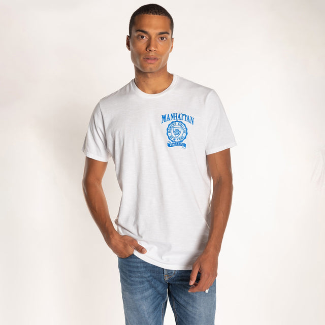 MAN'S "MANHATTAN CUORE" S/S CREWNECK TSHIRT - SLUB JERSEY - Bowery NYC