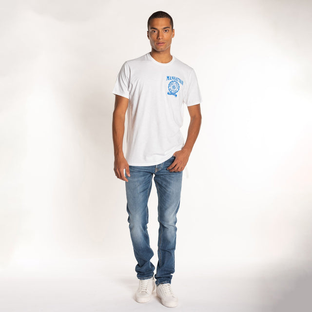 MAN'S "MANHATTAN CUORE" S/S CREWNECK TSHIRT - SLUB JERSEY - Bowery NYC