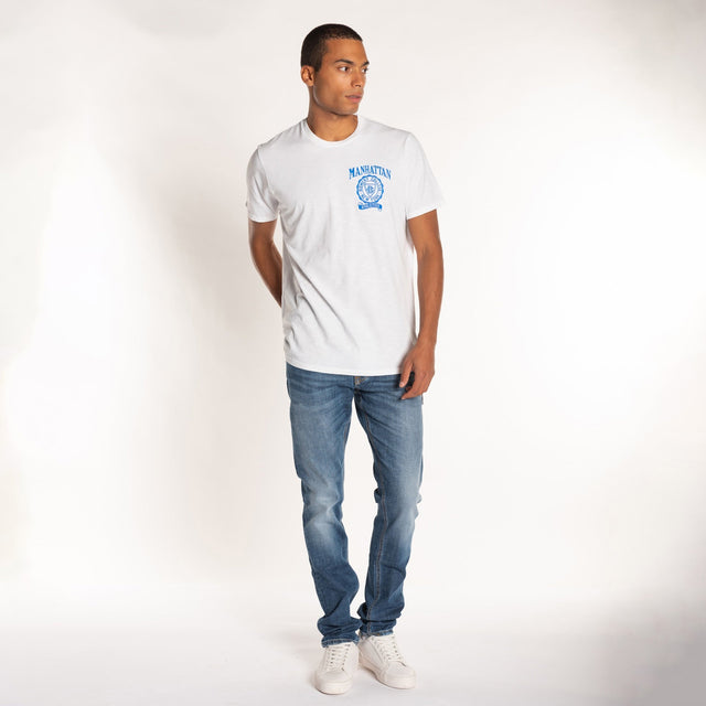 MAN'S "MANHATTAN CUORE" S/S CREWNECK TSHIRT - SLUB JERSEY - Bowery NYC